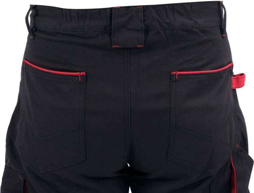 Штани робочі COMFY YATO розмір XL, чорно-червоні, 7 кишень, 100% бавовна-YT-79244