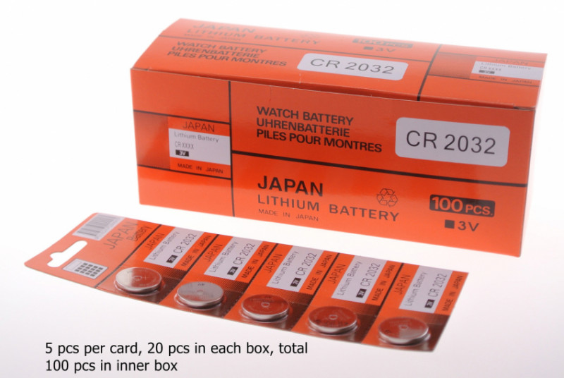 Літієва батарейка Japan Maxell СARD "таблетка" CR2032  5шт/уп-B-JPN-CR2032-C5