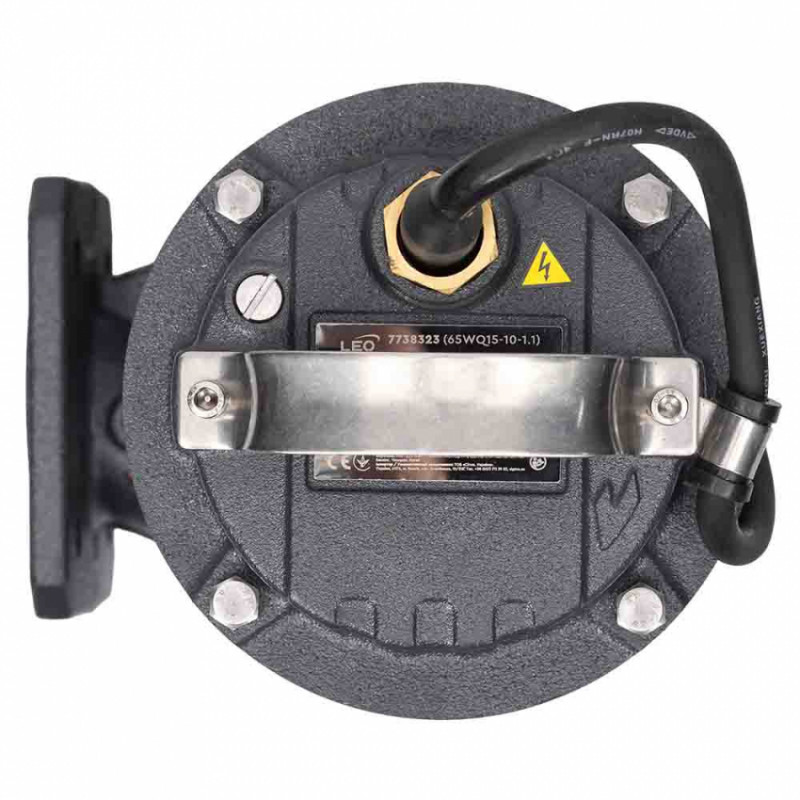 Насос каналізаційний 380В 1.1кВт Hmax 15м Qmax 550л/хв LEO 3.0 65WQ15-10-1.1F (7738323)-7738323