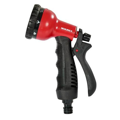 Пістолет-розпилювач 8-позиційний + адаптер з нарізкою 1/2″, 3/4″ та 2 конектори для шланга 1/2″ Vit-191512