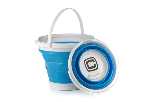 Відро складане силіконове 5л синий (blue) СИЛА-961003