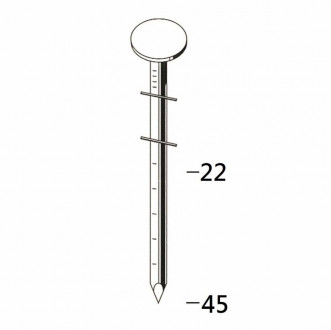 Цвях покрівельний рифлений Prebena 22 мм (7,2 тис. шт.)-[articul]