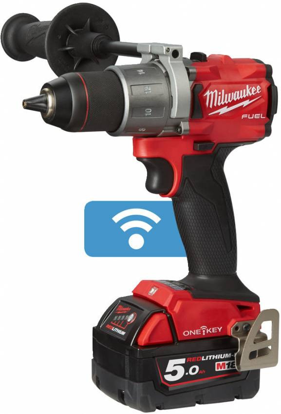 Дриль-шуруповерт акумуляторний MILWAUKEE, M18 ONEDD2-502X, 135Нм (заряд.пр., 2акум. Х5Ач, HDкейс)-4933464525