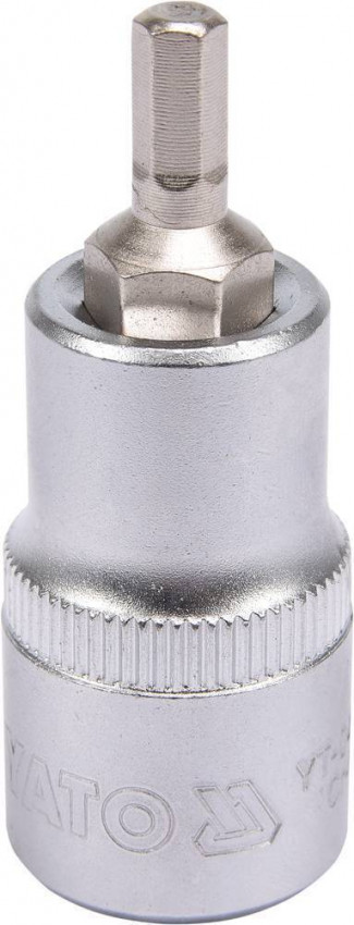 Головка торцева із квадр. 1/2" YATO з викруткою. 6-гран. вставкою, М5, l = 55 мм [40/240], шт-YT-04381