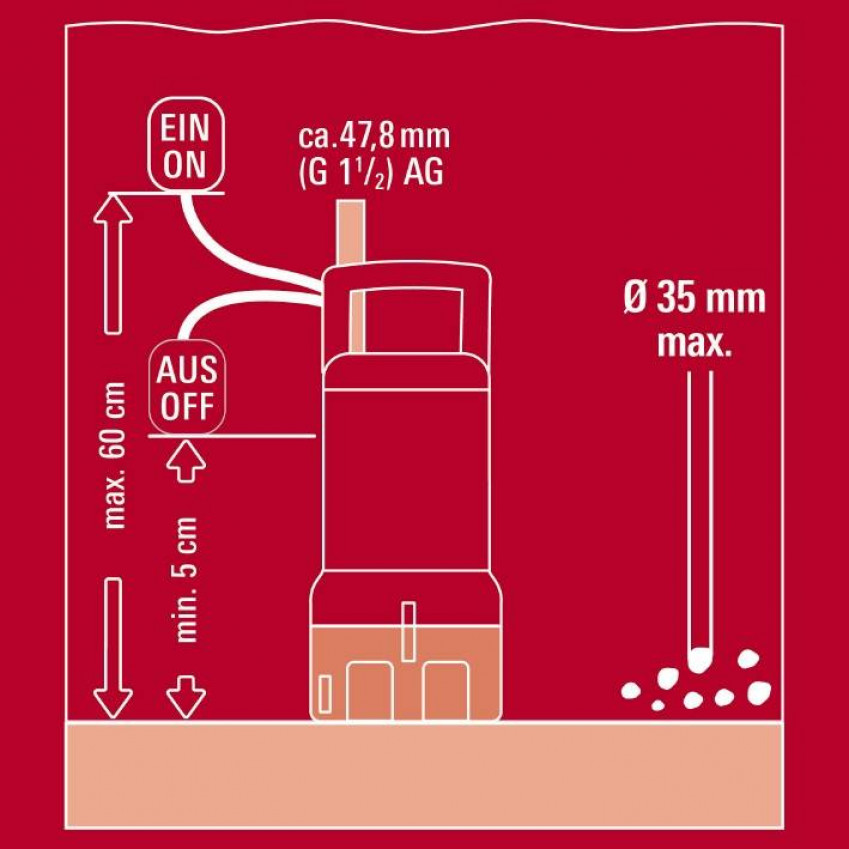 Насос для брудної води Einhell GE-DP 7935 N ECO (4170700)-4170700