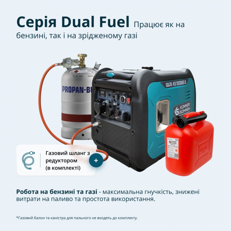 Інверторний газобензиновий генератор KS 5500iEG S-KS 5500iEG S
