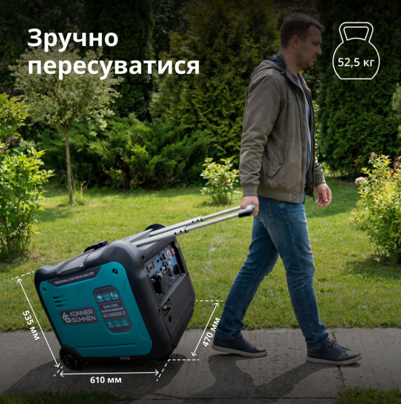 Інверторний газобензиновий генератор KS 5500iEG S-KS 5500iEG S
