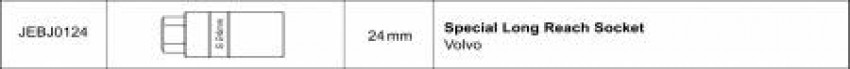 Головка для розбирання стояків 24мм L82мм TOPTUL JEBJ0124-JEBJ0124