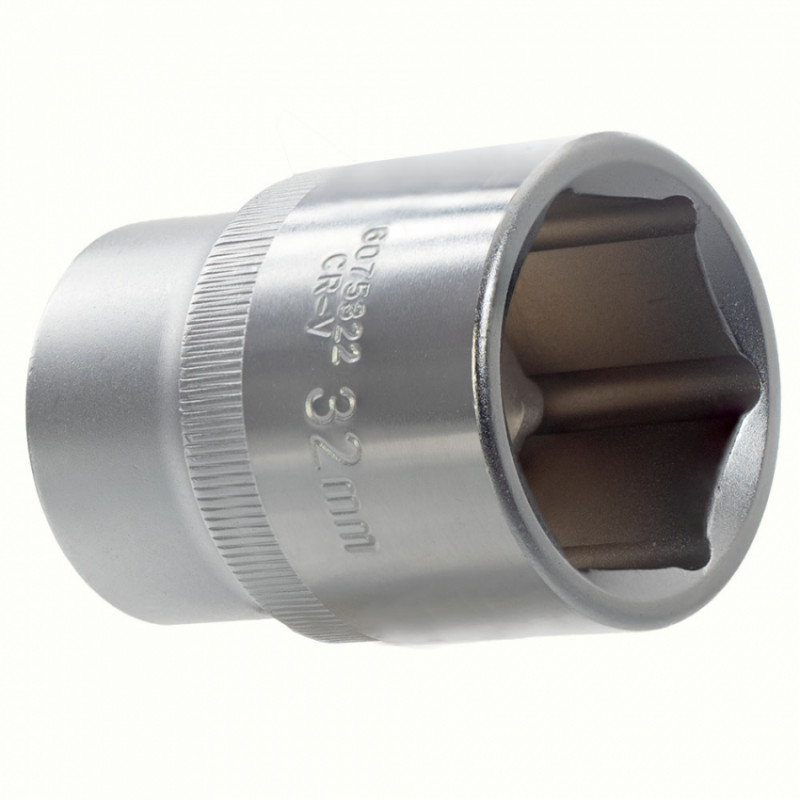 Насадка шестигранна 3/4" 32мм CrV ULTRA (6075322)-6075322