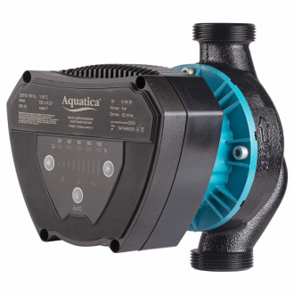 Насос циркуляційний енергозберігаючий 6-90Вт Hmax 6м Qmax 92л/хв Ø1½&quot; 180мм + гайки Ø1&quot; AQUATICA GPA25-6/180 IV (774071)-[articul]