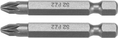 Насадка викрутка YATO: &quot;Pozidriv&quot; PZ2 x 50 мм, HEX 1/4&quot;, AISI S2, 2 шт-[articul]