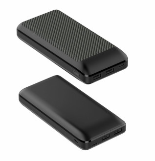 Універсальний мобільний акумулятор Power Bank Quick Charge QM-PB1020 black 20 000mAh 3.7V (2-USB)