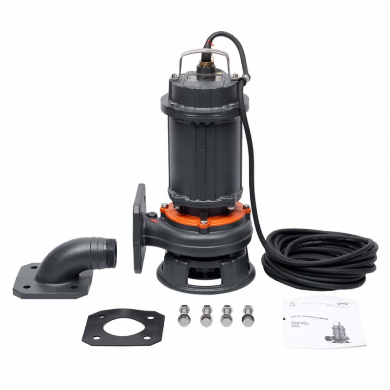 Насос каналізаційний 380В 1.1кВт Hmax 15м Qmax 550л/хв LEO 3.0 65WQ15-10-1.1F (7738323)-7738323