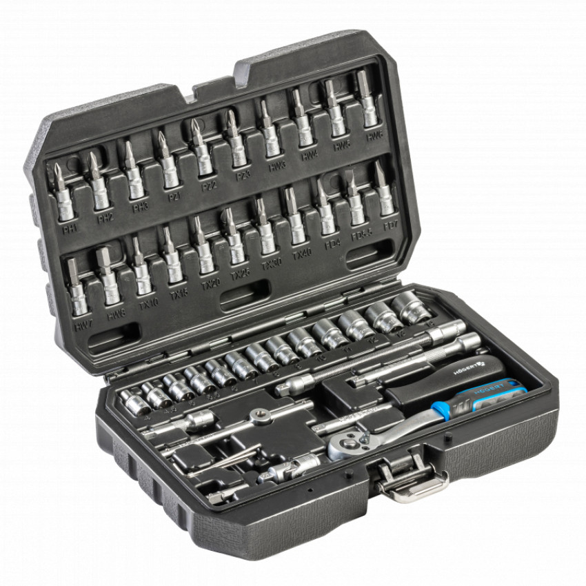 Набір інструментів, 46 шт., 1/4" HOEGERT 1 - 40 HT1R216-HT1R216