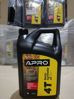 Олива для чотиритактних двигунів напівсинтетична 10W-30 5л APRO-[articul]