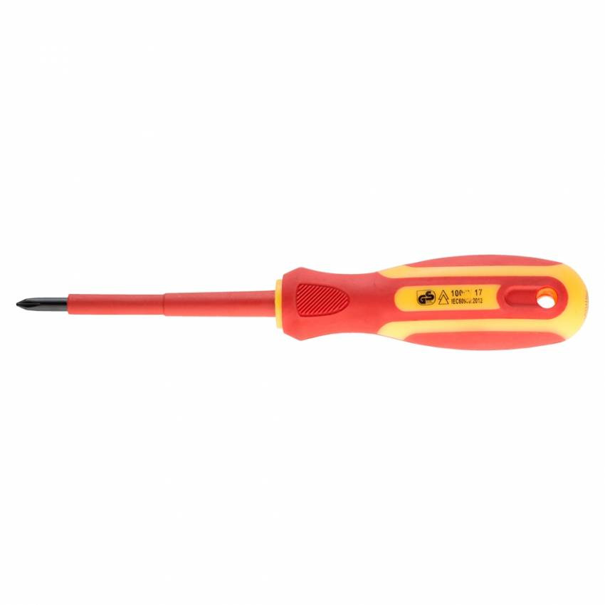 Викрутка діелектрична хрестова PH1x80мм 1000В CrV Sigma (4008141)-4008141
