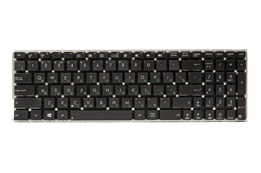 Клавіатура для ноутбука ASUS X550LB, X550LC чорний, без кадру-KB310098