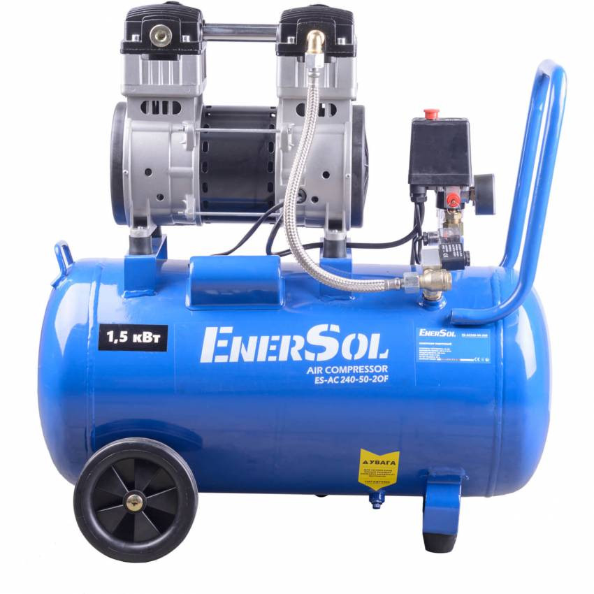 Компресор повітряний безмасляний EnerSol ES-AC240-50-2OF-ES-AC240-50-2OF