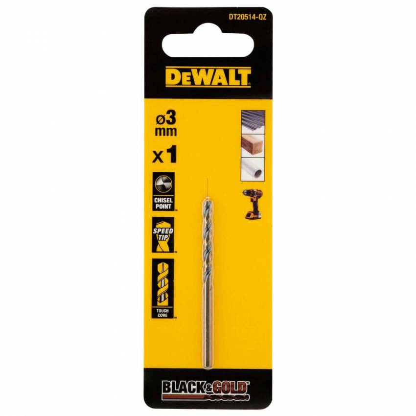 Свердло по металу EXTREME Black & Gold DeWALT DT20514-DT20514