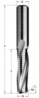 195.143.11 Фреза спіральна D=S=14 I=58 L=110 Z=3 чорнова обробка &lt;60 V-Point-[articul]