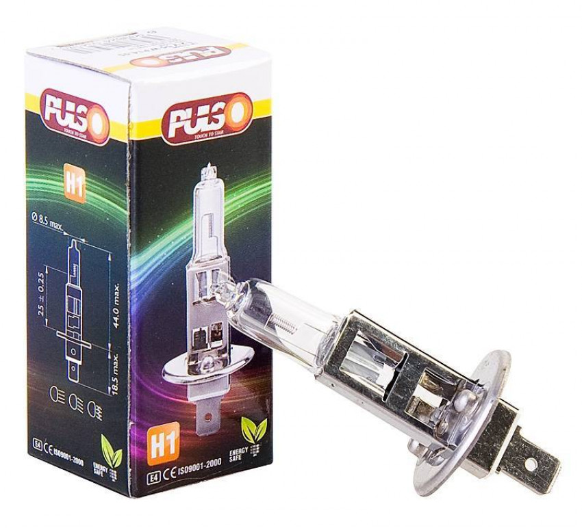 Лампа PULSO/галогенная H1/P14.5S 12v100w clear/c/box-LP-11100 (10/10
