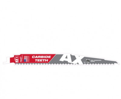 Полотно для шабельних пил AX CARBIDE MILWAUKEE, 230мм/5мм, (5шт), (деревина з цвяхами)