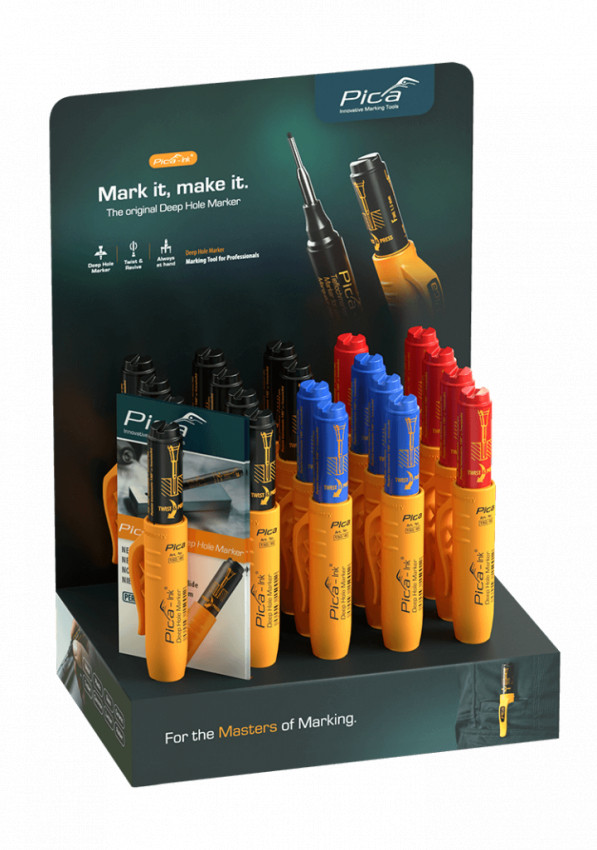 Набір олівців PICA INK deep-hole-marker Чорний (20 предметів)-150/20