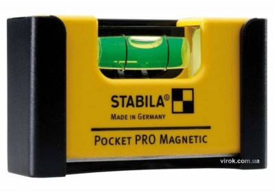 Рівень-міні STABILA Pocket PRO Magnetic магнітний: 7 х 2 х 4 см-[articul]