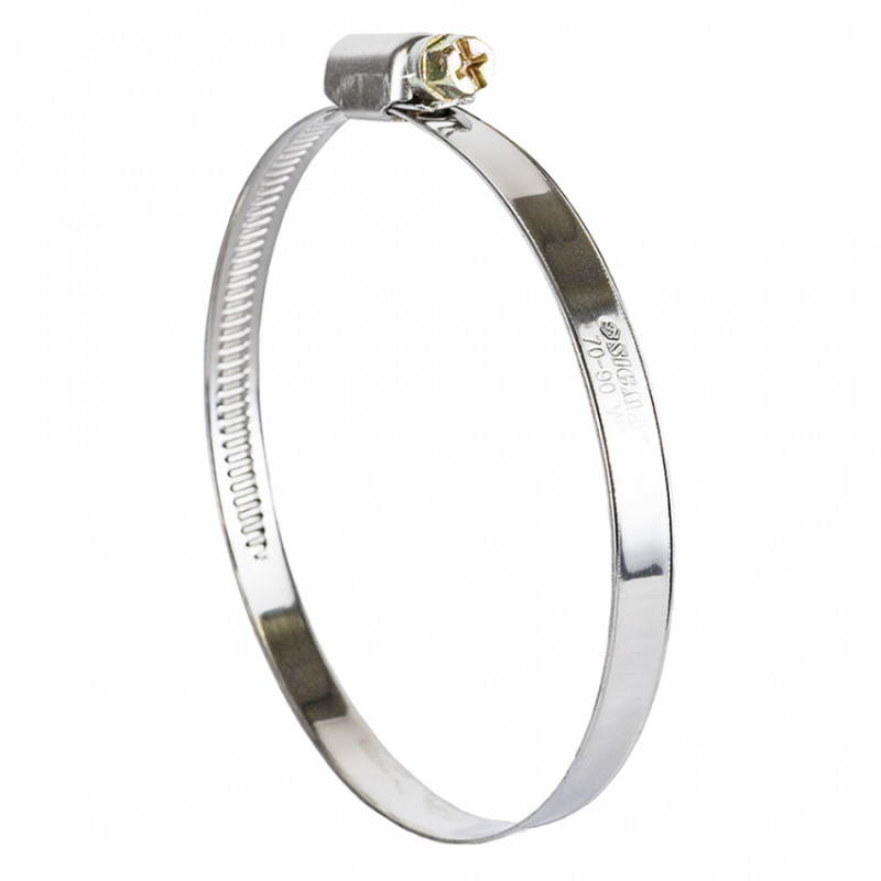 Хомут черв'ячний нержавіючий 9мм D70-90мм 10шт Sigma (2510151)-2510151