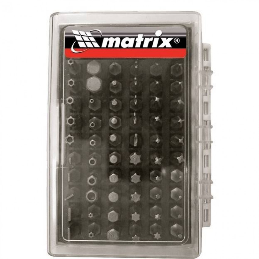 Набір біт з магнітним утримувачем, CrV, 61шт, MTX-113879