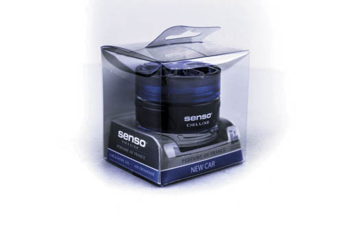 Ароматизатор SENSO DELUXE нова машина (New Car) банка з гелем (під сидіння)-029684
