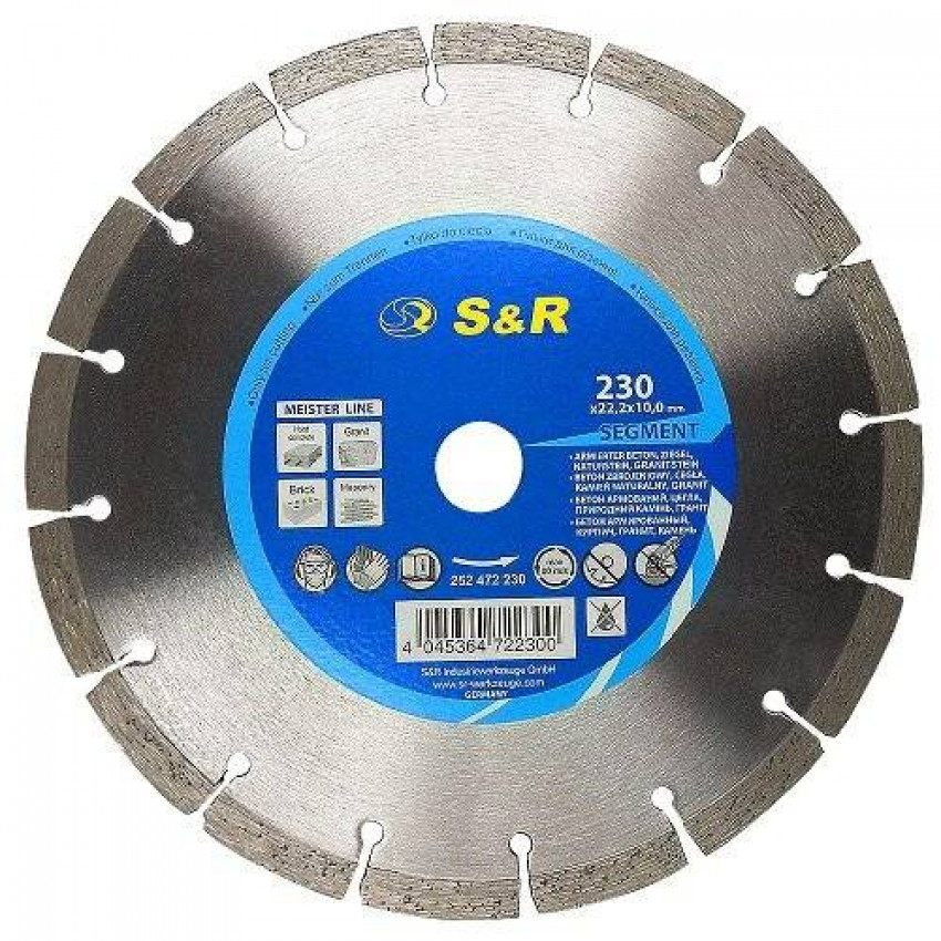 Диск алмазний S & R Meister 230x22,2-252472230