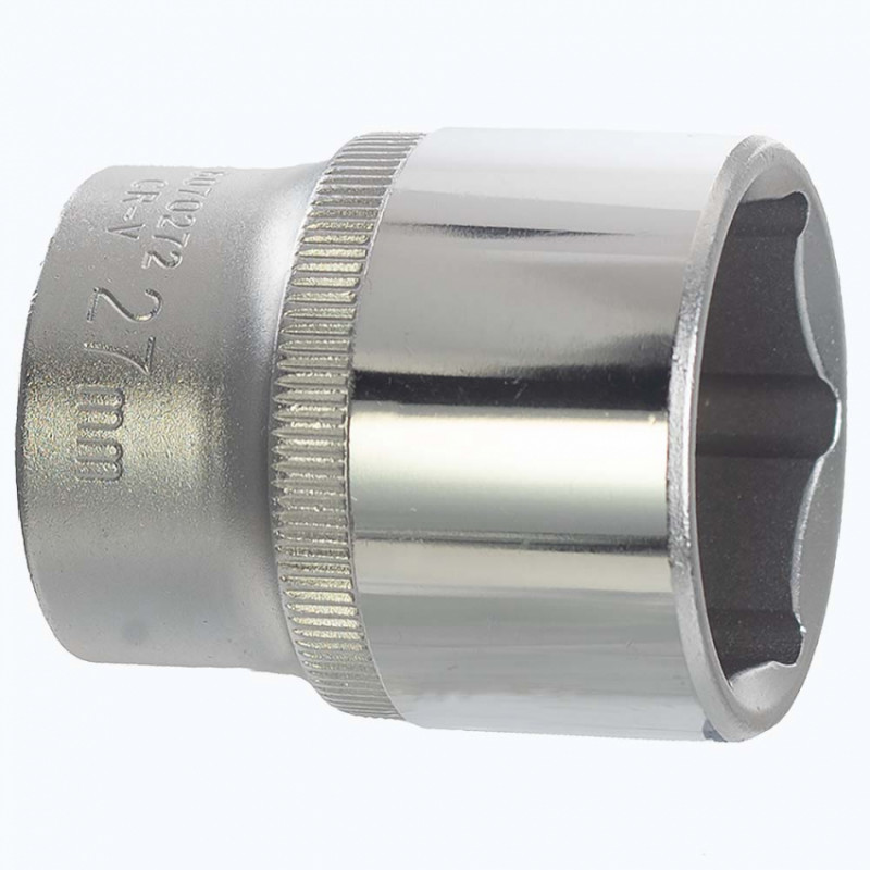 Насадка шестигранна коротка 1/2" 27мм CrV ULTRA (6070272)-6070272