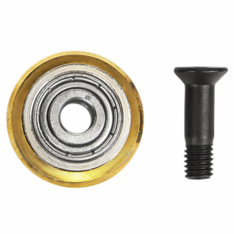 Колесо ріжуче для плиткоріза 22×5×2мм з підшипником титанове покриття SIGMA (8225401)-8225401