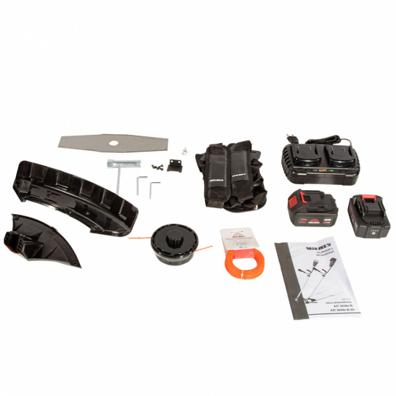 Коса акумуляторна Vitals AZT 3654a BL Kit-243065