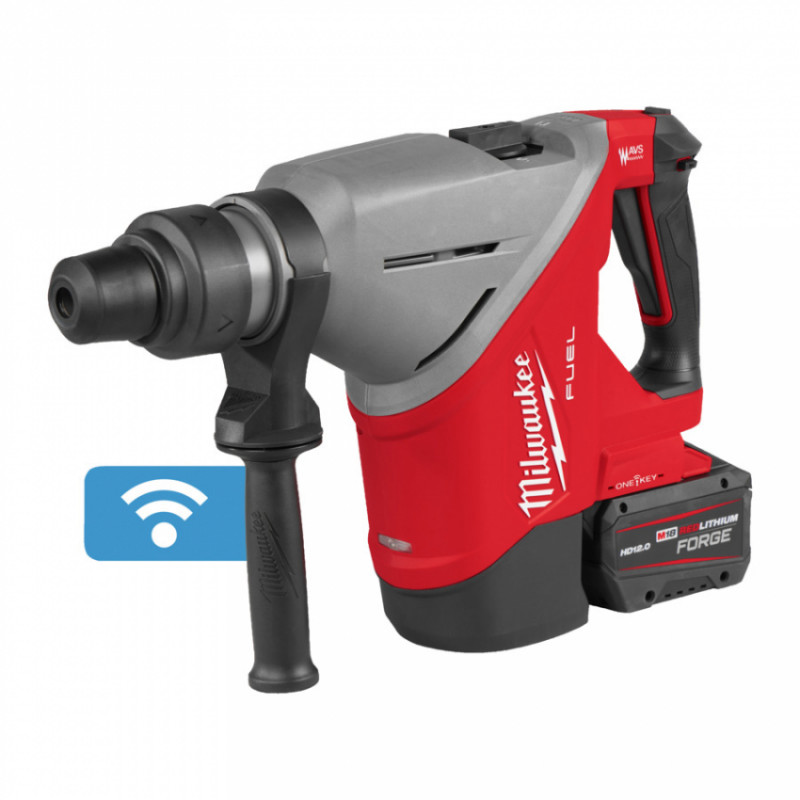 Перфоратор акумуляторний SDS-MAX MILWAUKEE, М18 FHACO745-122C (зарядний пристрій M12-18 FC, 2 акумулятори М18 FB12 12Аг, кейс)-4933493446