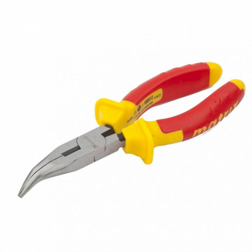 Довгогубці вигнуті Insulated, 160мм, двокомпонентні рукоятки, MTX PROFESSIONAL-174729