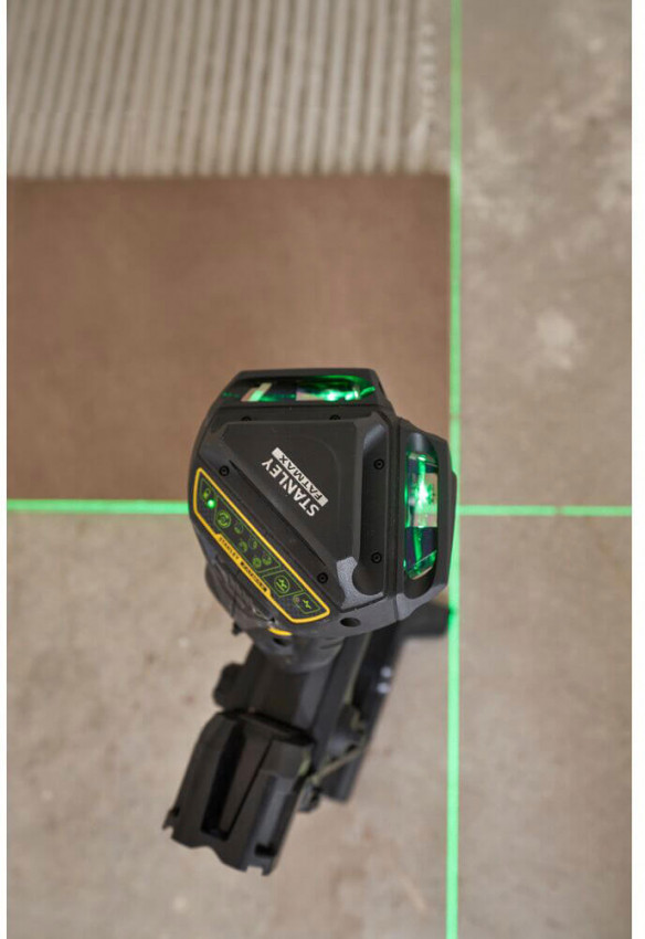 Рівень лазерний FatMax®MultilineGreen трипроменевий площинний самовирівнюючий, чемодан STANLEY FMHT1-77356-FMHT1-77356