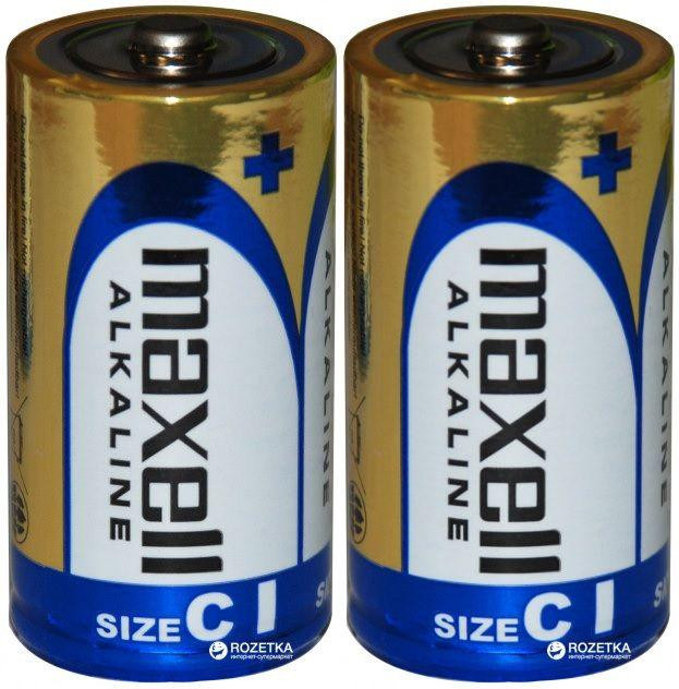 Лужна батарейка Maxell Alkaline C/LR14 2шт/уп shrink-790215.01