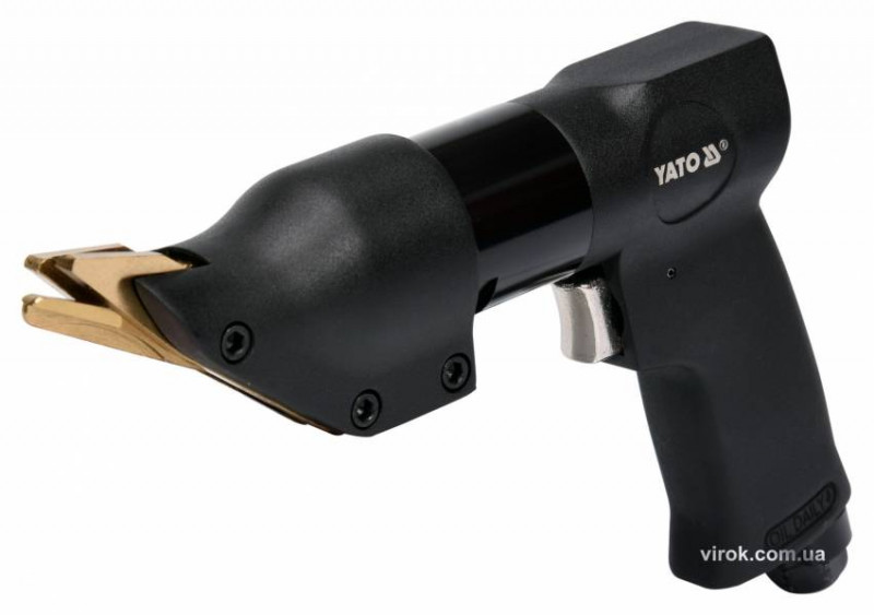 Ножиці пневматичні кутові YATO по листовому металу t≤ 1.4 мм, при тиску – 0,63 MPa, 141 л/хв.-YT-09944