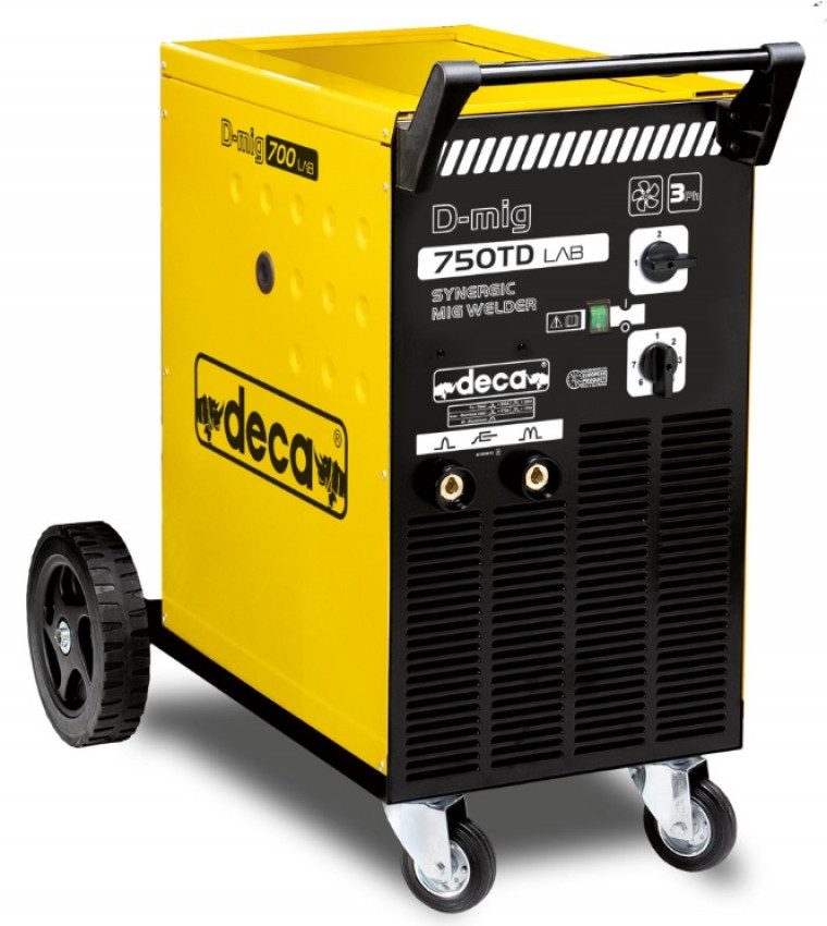 Зварювальний апарат Deca D-MIG 750 TD LAB, 230/400В/50Гц,30-500A,410А-33%,17-49В,16кВт-60%,110кг-