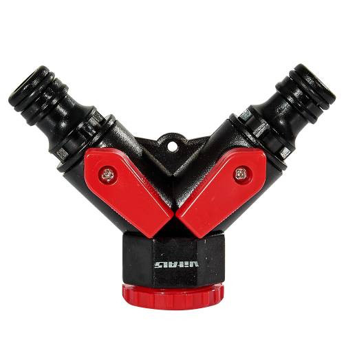 Розподільник 2-канальний з регулюванням кожного каналу 1/2″ з внутрішньою нарізкою на вході 3/4″-191549