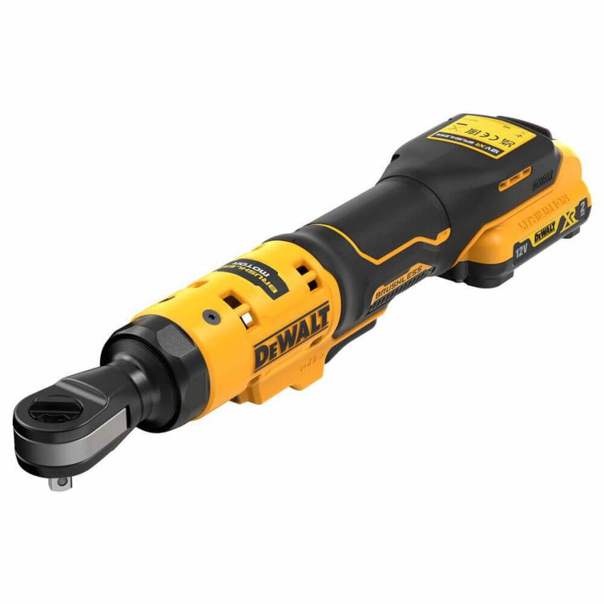 Гайкокрут кутовий - ключ-храповик акумуляторний безщітковий DeWALT DCF504D1-DCF504D1