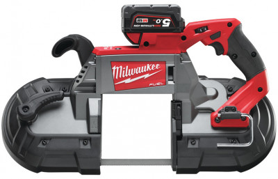 Стрічкова пила MILWAUKEE M18 FUEL CBS125-502C по металу 4933448195 (+ заряд.пристрій, 2 акум., полот