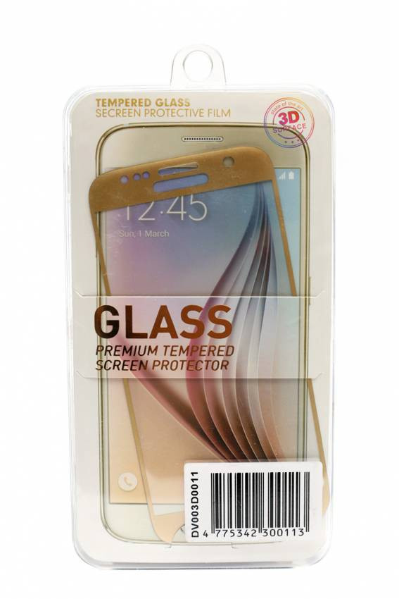 Захисне скло 3D PowerPlant для Samsung S7 Gold-DV003D0011