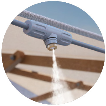 Система охолодження повітря мікротуманом, шланг 7,5м, 6 форсунок (набір)-907510000