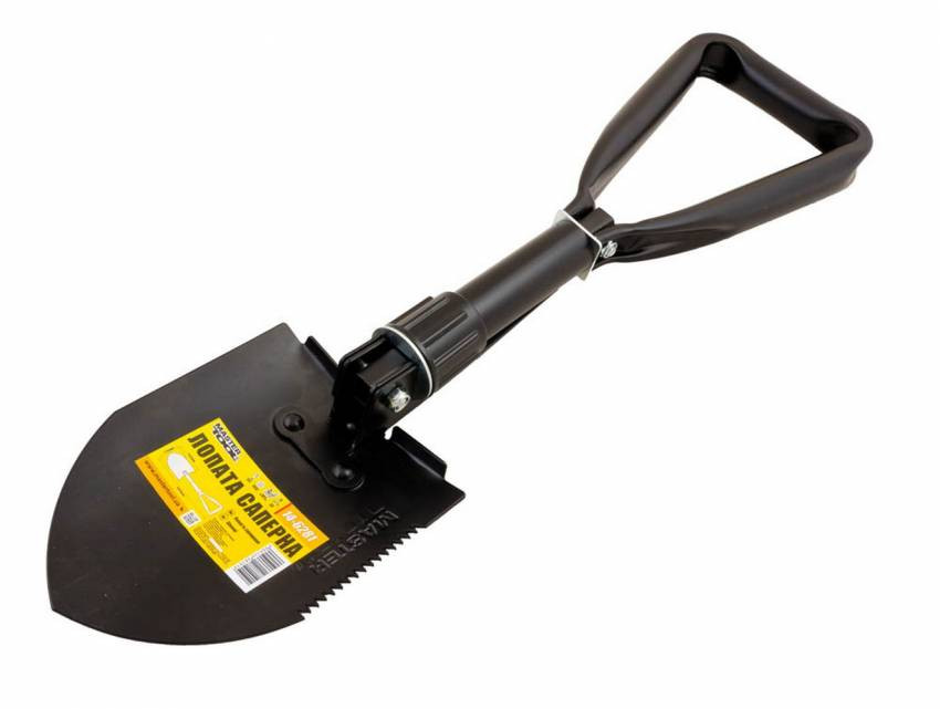 Лопата саперна MASTERTOOL 110х160х460 мм складна 14-6281-14-6281