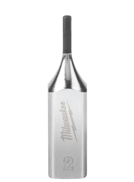 Головка торцева  хромована ¼” MILWAUKEE з бітою Hex, 2мм-4932480823