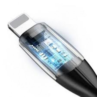 Кабель Baseus Horizontal USB 2.0 to Lightning 1.5A 2M Чорний (CALSP-C01)