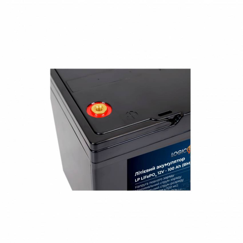 Акумулятор LP LiFePO4 12V - 100 Ah (BMS 50A/25A) пластик для ДБЖ-LP19640